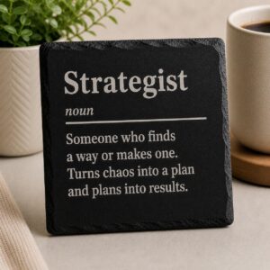 Strategist Slate Coaster