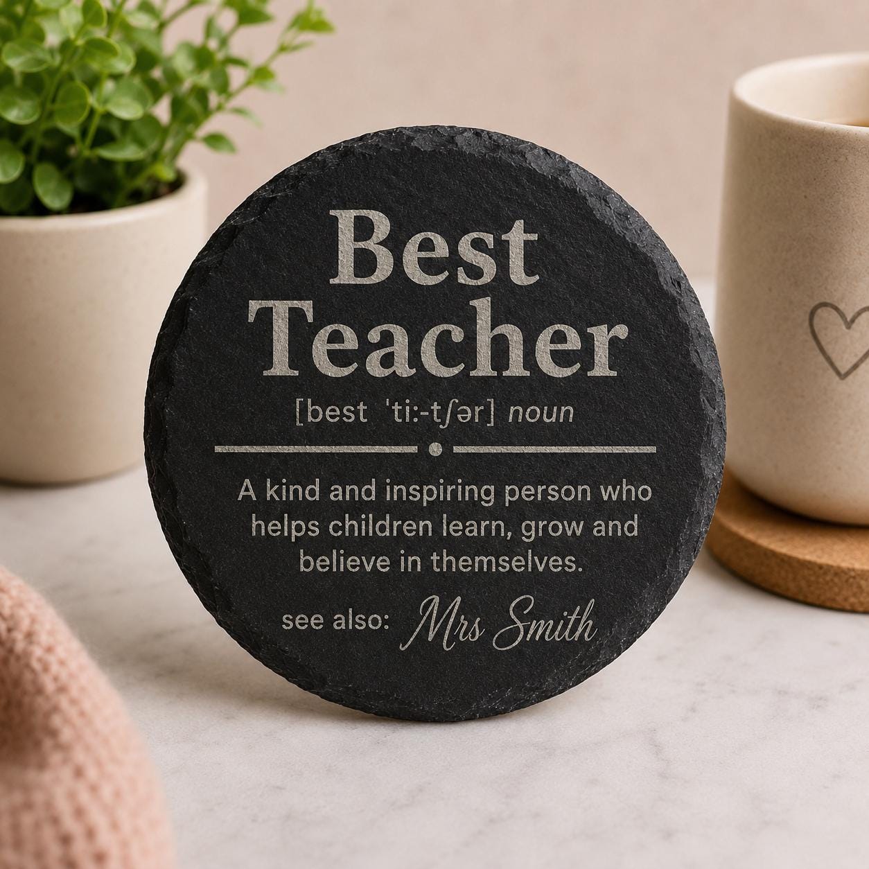 MiniGiftsLaserUK — Personalised Slate Gifts For teachers personalised slate gift
