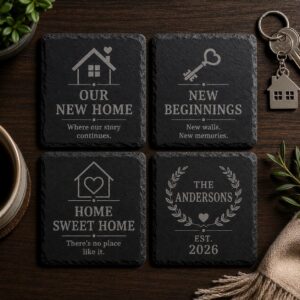 New Home Slate Coasters – Mix & Match
