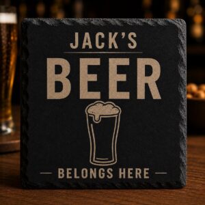Personalised Beer Slate Coaster